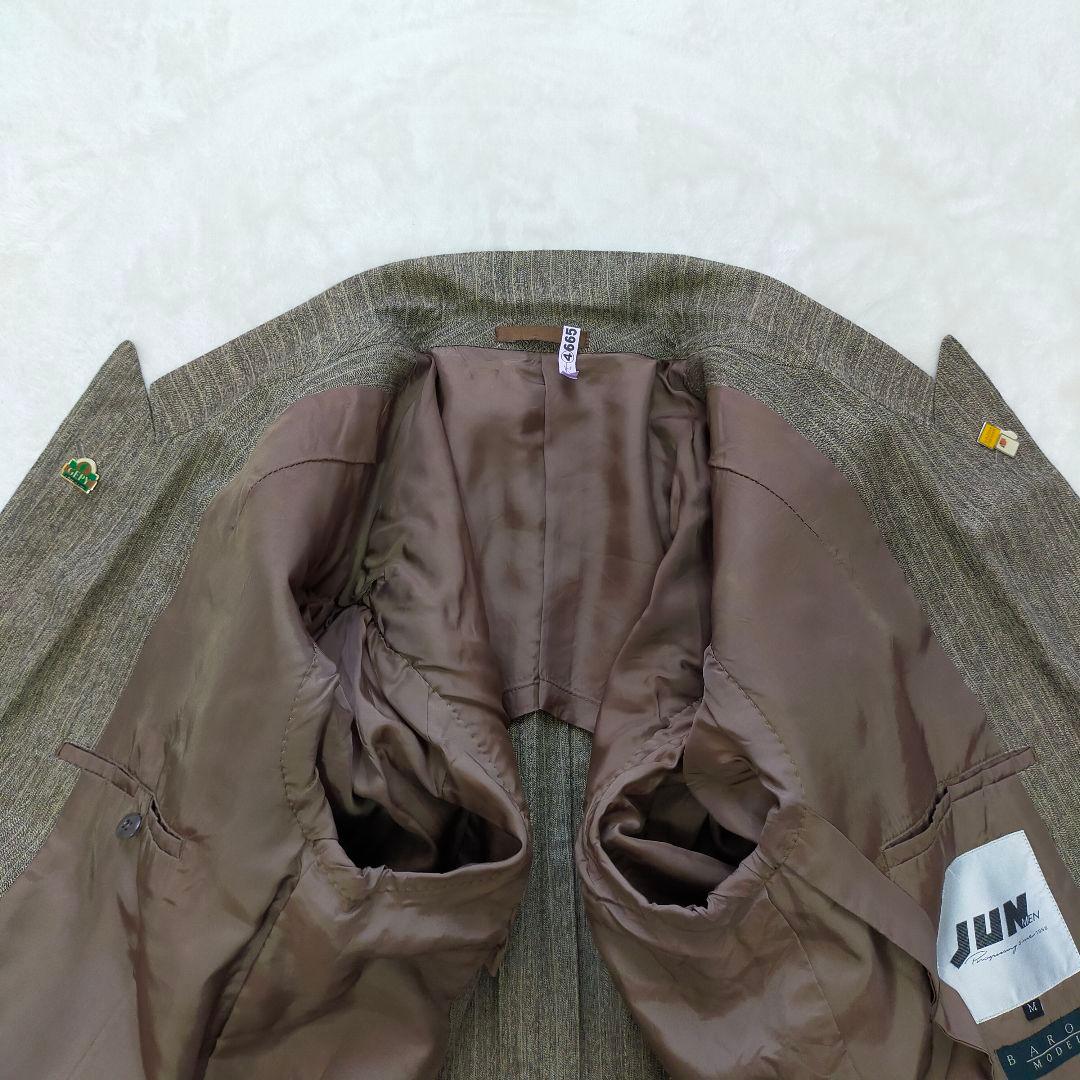 80S　JUN MEN　リネンコットン　ダブルブレストスーツ　Мサイズ　菅田将暉