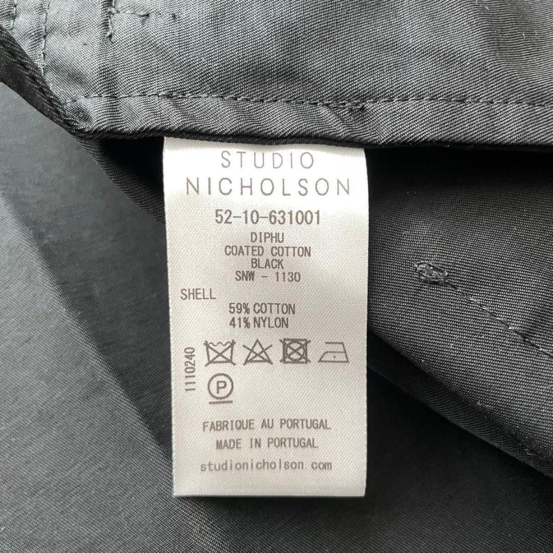 【新品 定価15万】スタジオニコルソン ステンカラーロングコート　00　S