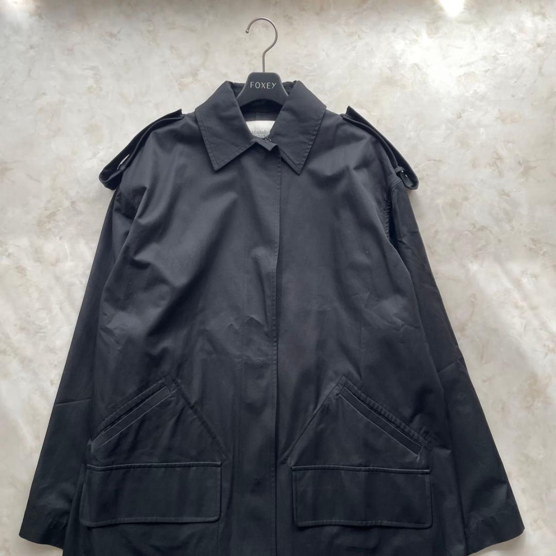 【新品 定価15万】スタジオニコルソン ステンカラーロングコート　00　S