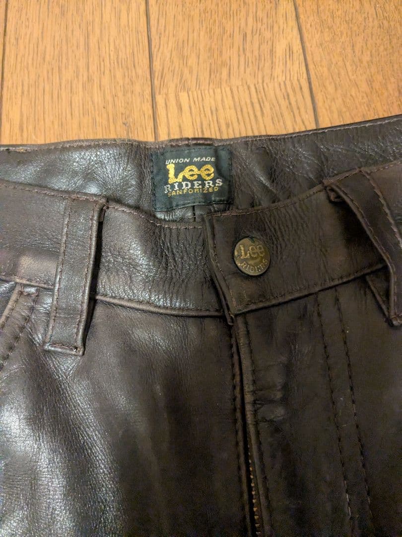 Lee ダークブラウンレザーブーツカット32