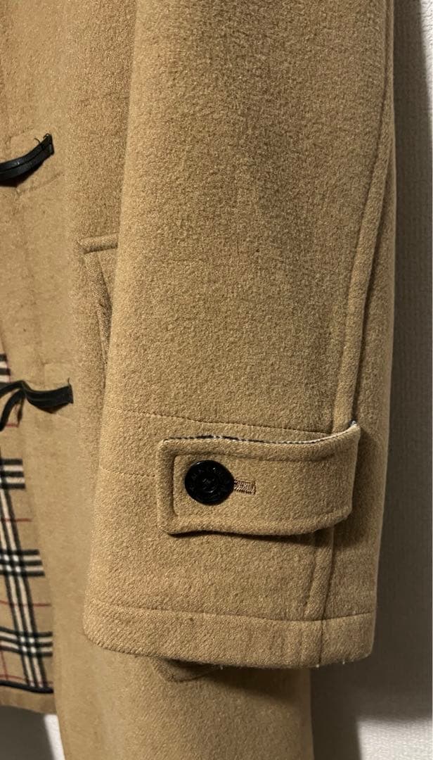 激レア バーバリーブラックレーベル ダッフルコート ノバチェック L キャメル