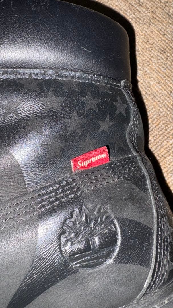 supreme ティンバーランド　17FW 星条旗　美品　27センチ