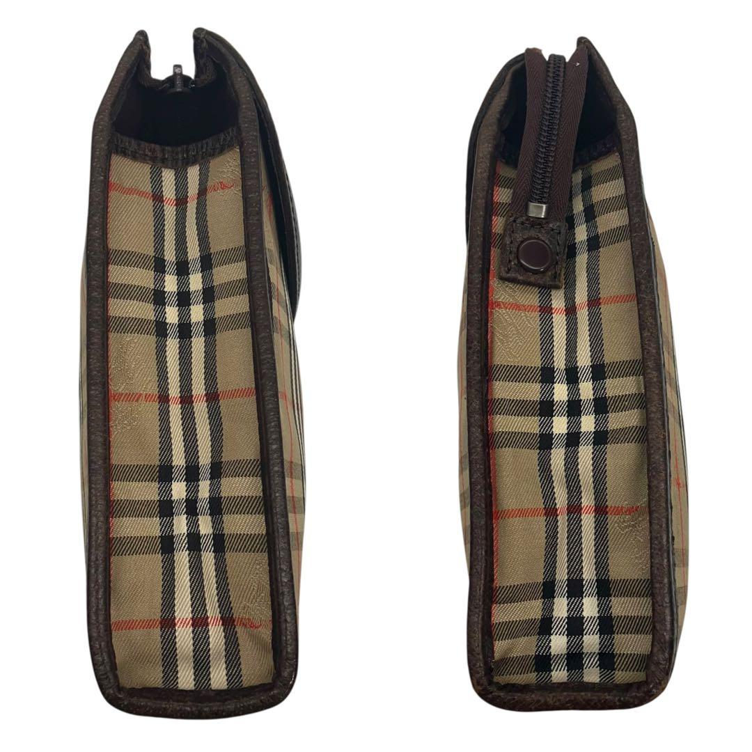 バーバリー　ノバチェック　ホースロゴ　総柄　クラッチバッグ　BURBERRY