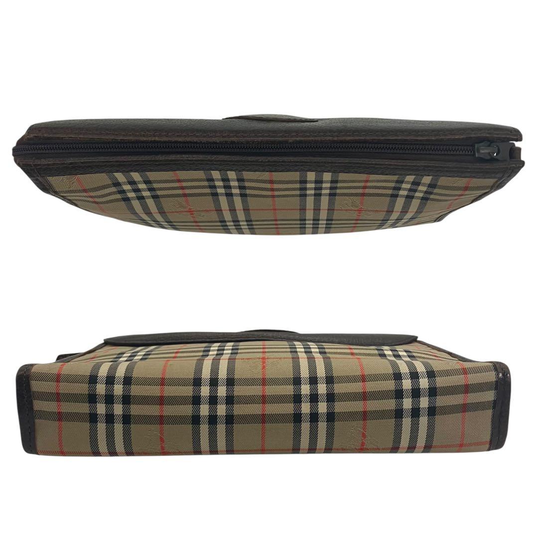 バーバリー　ノバチェック　ホースロゴ　総柄　クラッチバッグ　BURBERRY