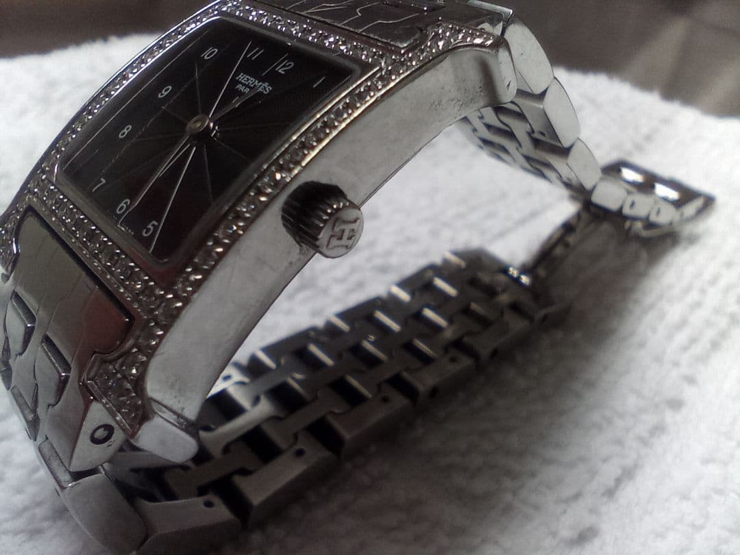 HERMES スクエア型 腕時計(クォーツ)