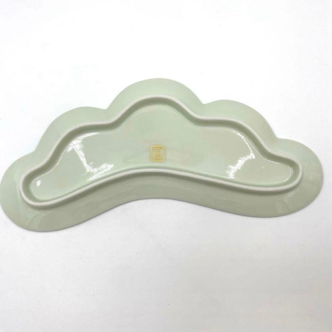 【新品】【大人気】有田焼幸楽窯　錦銀松葉形前菜皿　縁起物