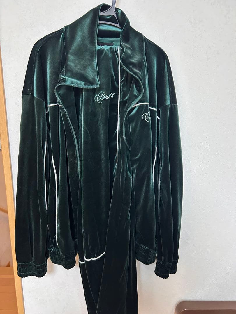 BREATH 24AW ベロア　セットアップ　緑　BADHOP 上下M