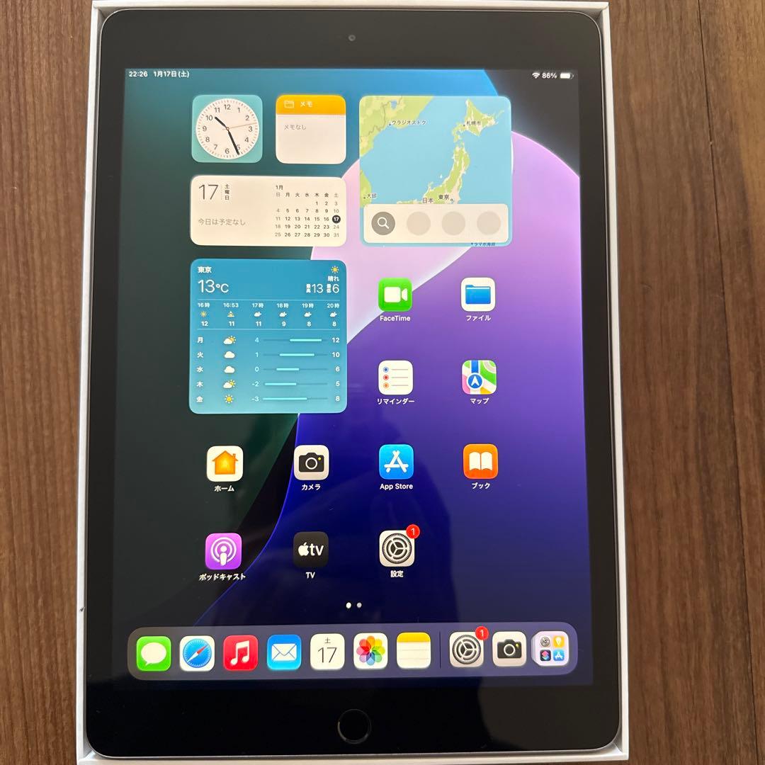 箱、付属品ありiPad 第7世代　32GBスペースグレー