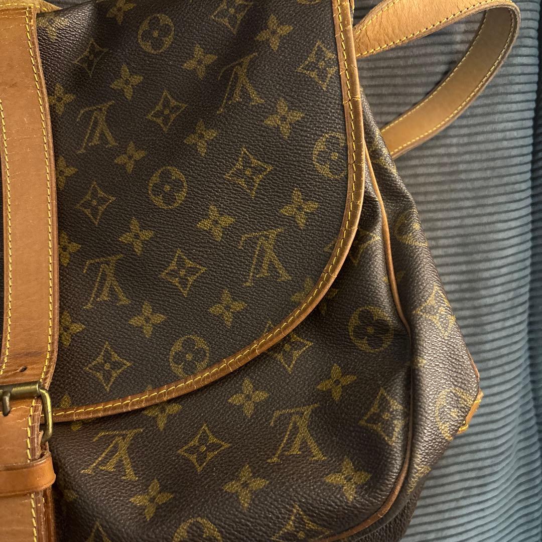 LOUIS VUITTON ソミュール 35 ショルダーバッグ モノグラム