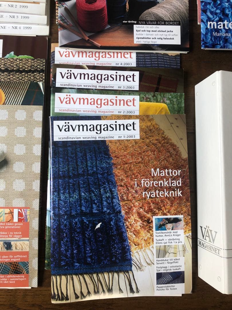 VÄV MAGASINET 雑誌 1999年-2003年　4冊ずつ　ファイル付き