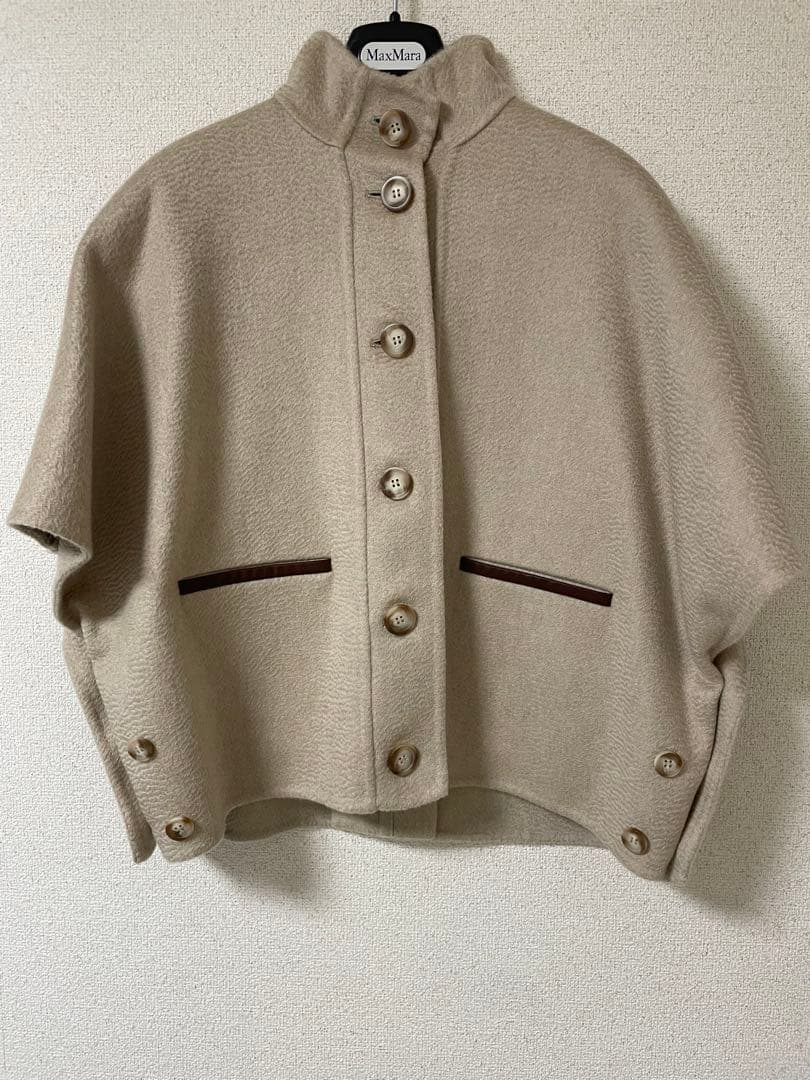 マックスマーラ　カシミヤ　ショートケープ　ポンチョROLL 未使用品