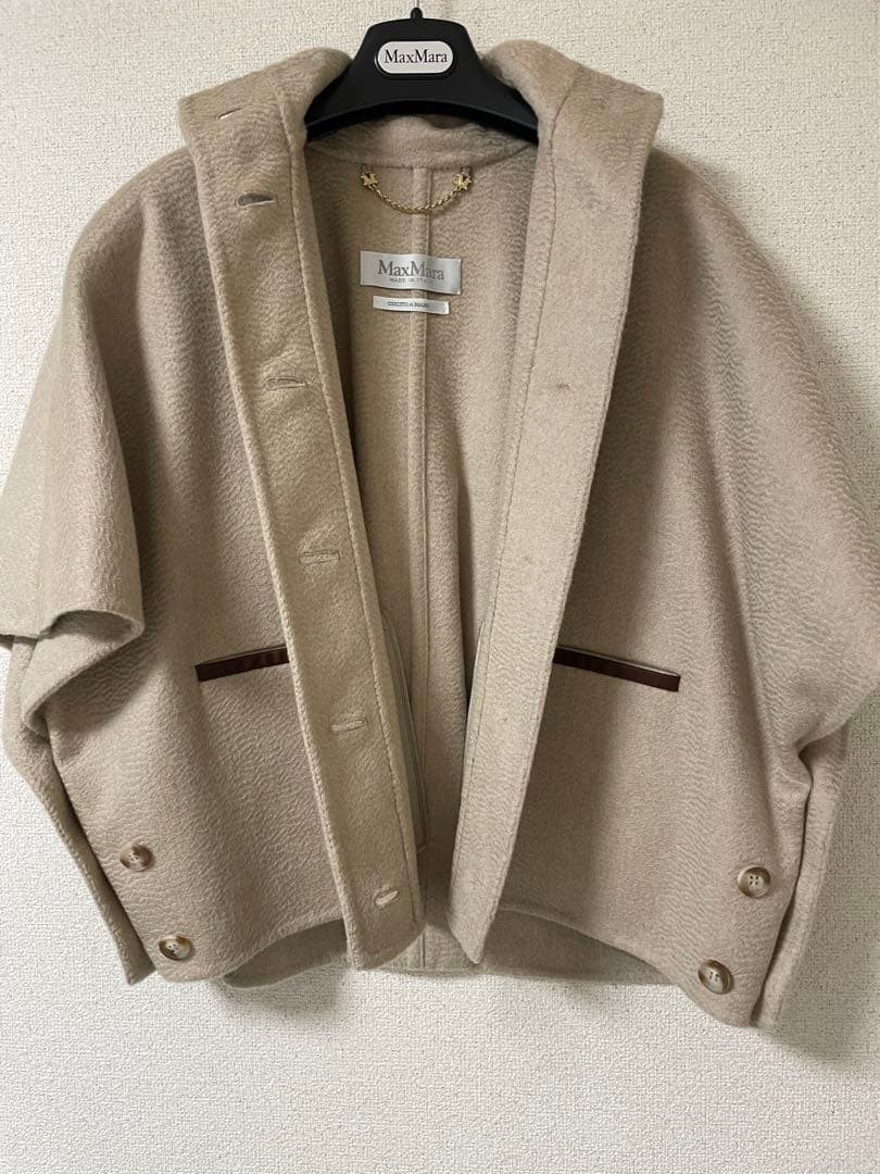 マックスマーラ　カシミヤ　ショートケープ　ポンチョROLL 未使用品