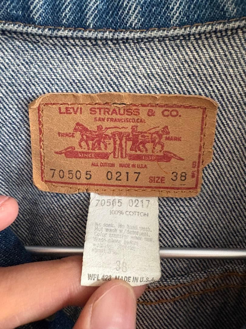 む*る様 70s Levi's 70505 0217 裏刻印1 USA サイズ3