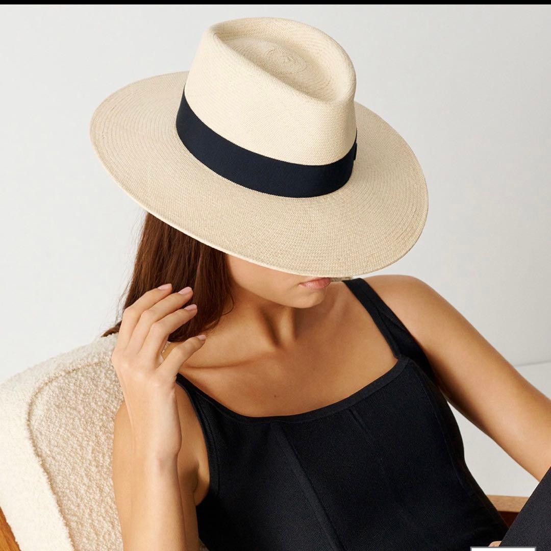 定価約13万 Maison Michel CHARLES HAT ネイビー M