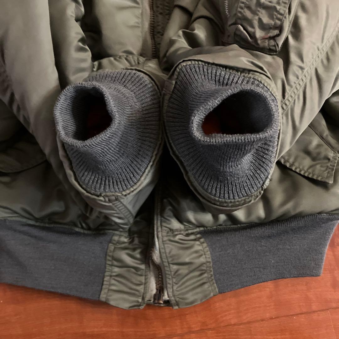 70's MA-1 縦ステッチ　MIL-Ｊ-8279E Ｍ　マックイーン