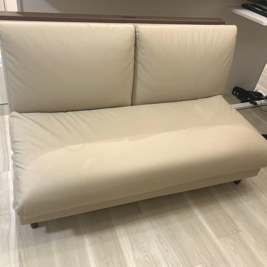 【わたなべ】①ニトリ リビングダイニングソファセット カウチソファ