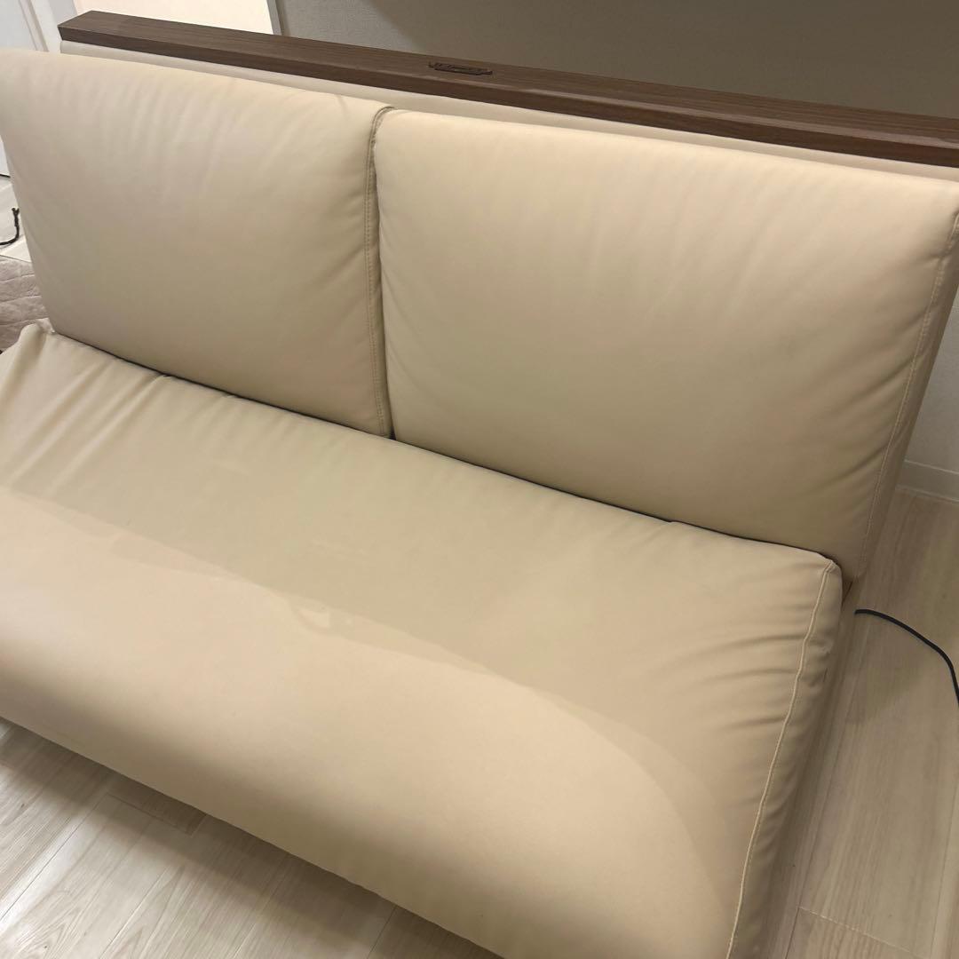 【わたなべ】①ニトリ リビングダイニングソファセット カウチソファ