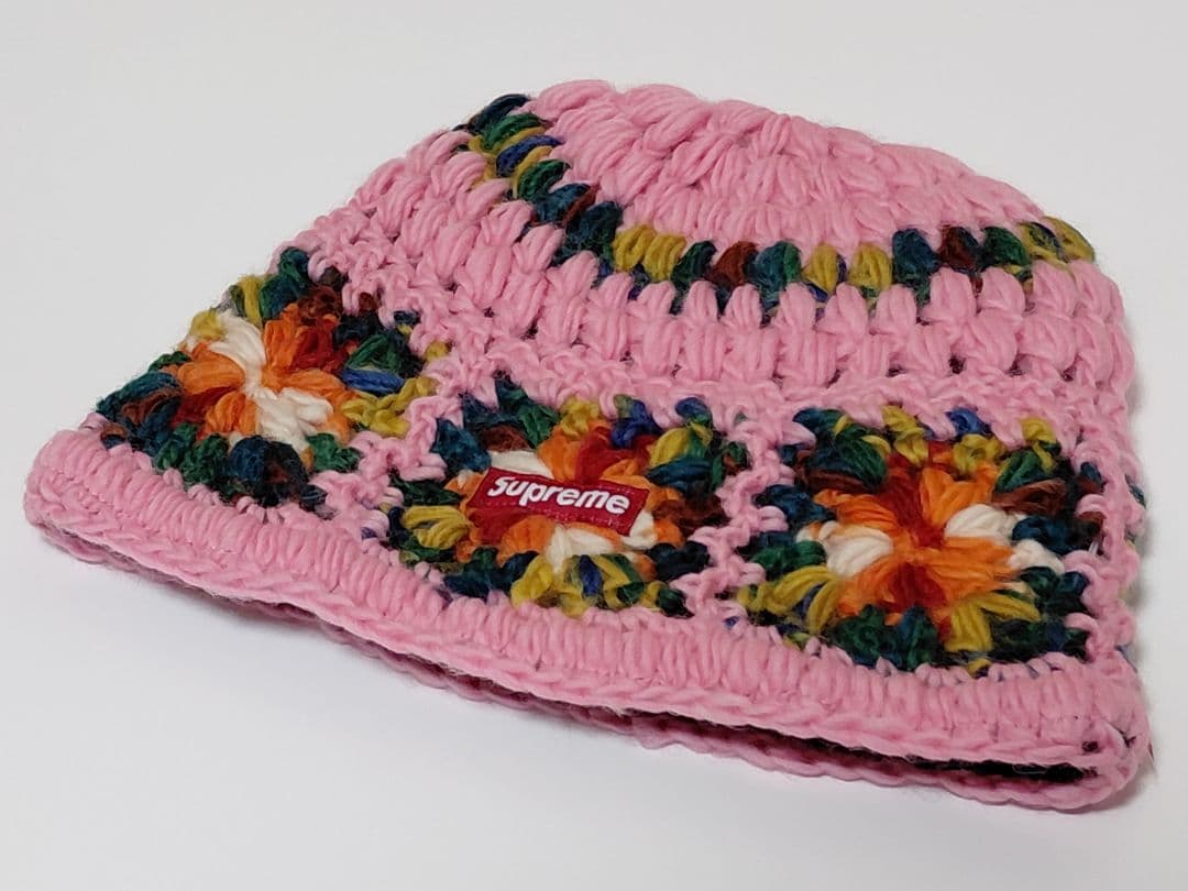【新品・未着用】Supreme　Crochet　Beanie　\"Pink\"