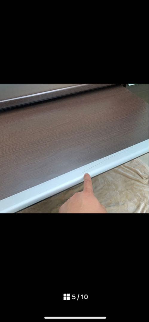 ぴーこ　　スッキリ収納ダークブラウン食器棚 4引き出し 6棚