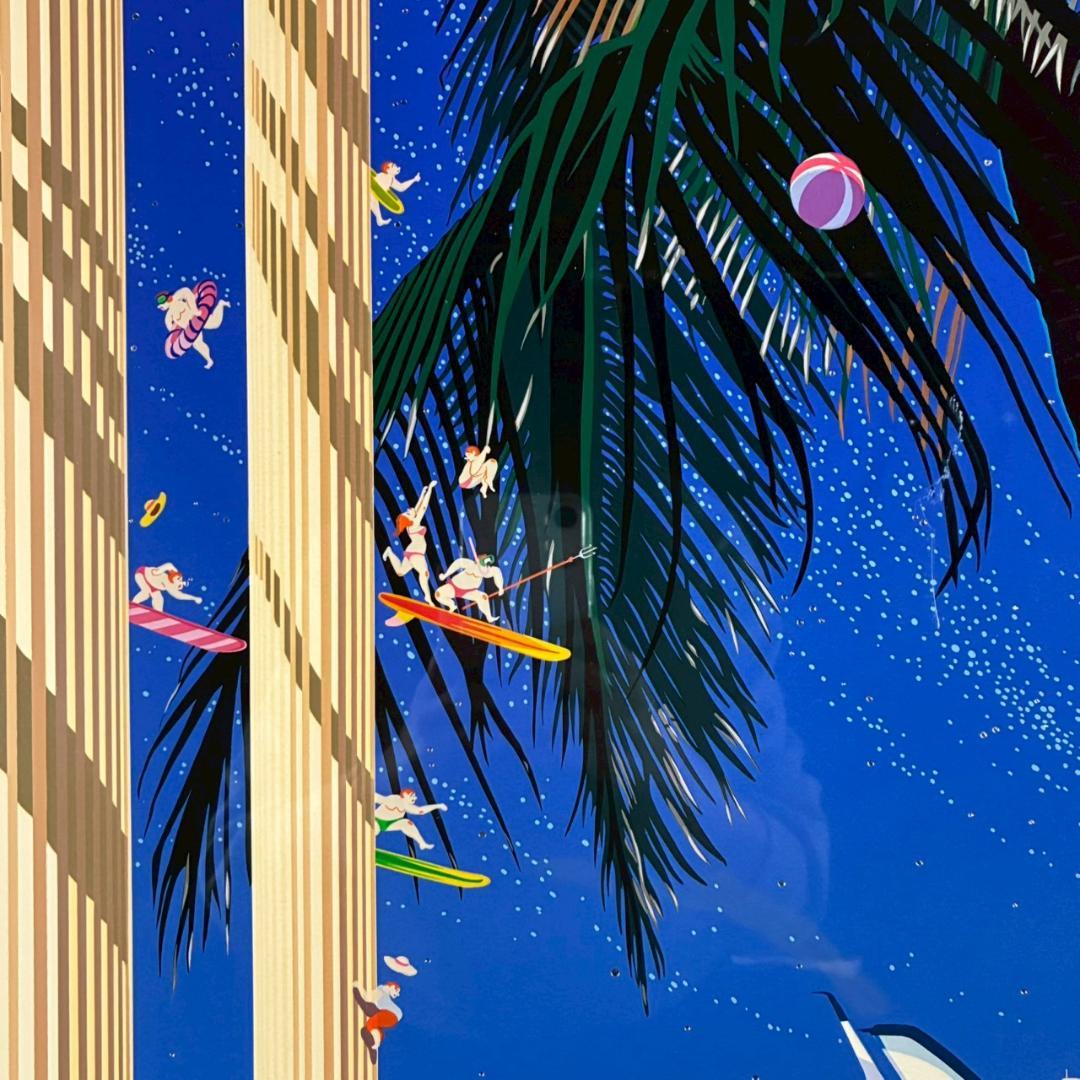 ヒロ・ヤマガタ「スターライトクルージング」シルクスクリーン 大作 直筆サイン入り