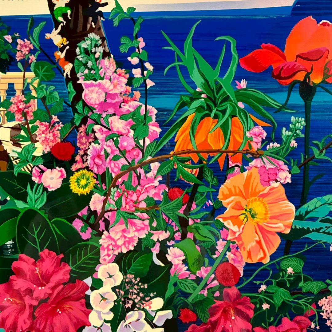 ヒロ・ヤマガタ「スターライトクルージング」シルクスクリーン 大作 直筆サイン入り