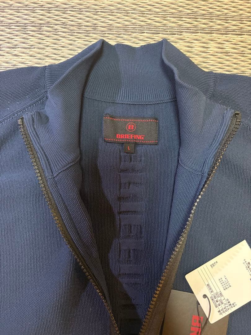 BRIEFING ネイビー ジップアップジャケット L