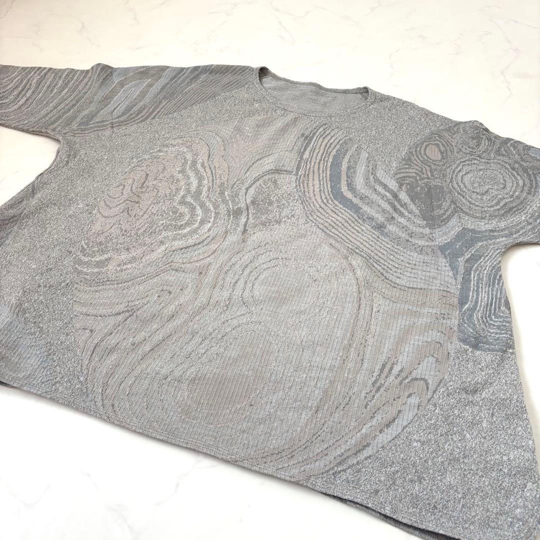 【極美品 23SS】ババグーリ メノウ ジャガード 長袖 プルオーバー 総柄 M