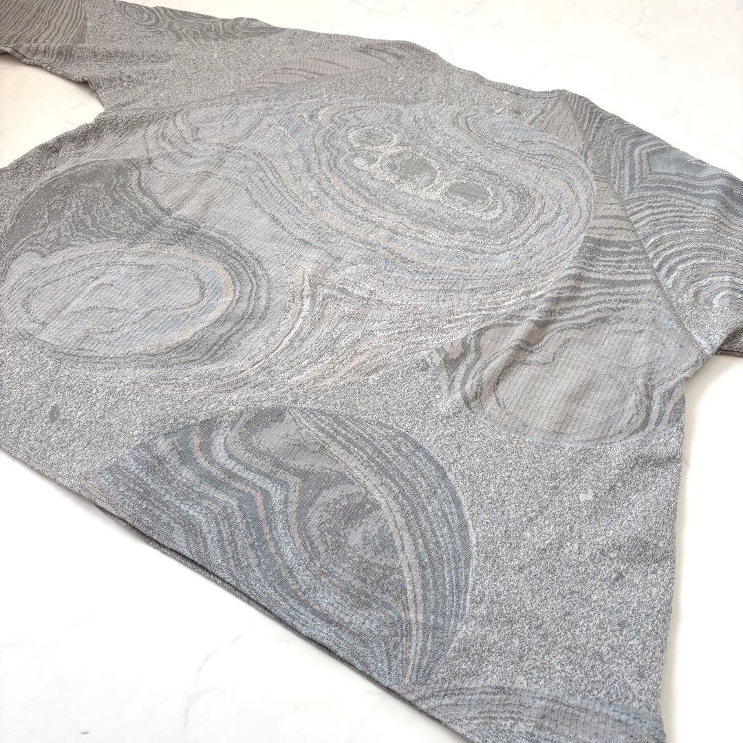 【極美品 23SS】ババグーリ メノウ ジャガード 長袖 プルオーバー 総柄 M