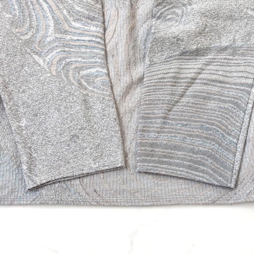 【極美品 23SS】ババグーリ メノウ ジャガード 長袖 プルオーバー 総柄 M