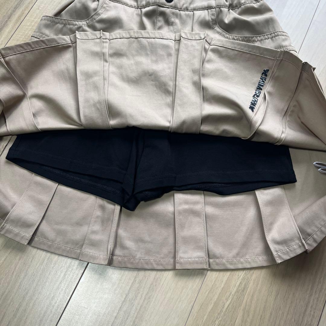 m*a様 新品　アナスイミニ 無地プリーツ スカパン　160 ベージュ