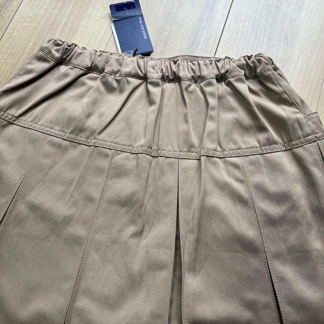 m*a様 新品　アナスイミニ 無地プリーツ スカパン　160 ベージュ