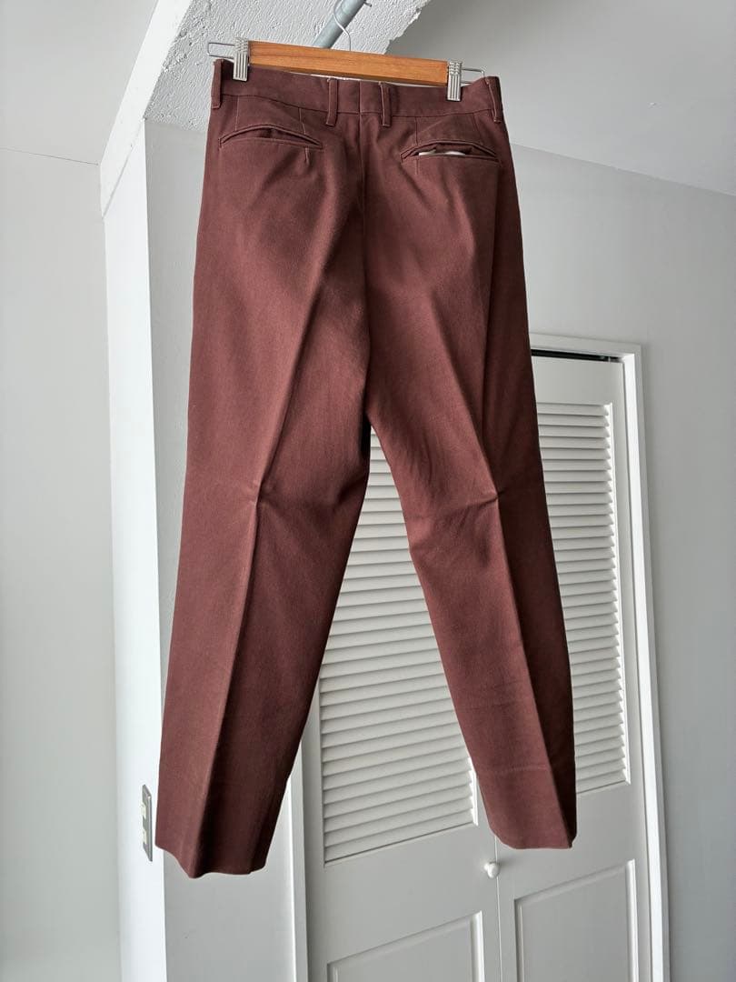 【NEAT】 コットン スラックス 茶色