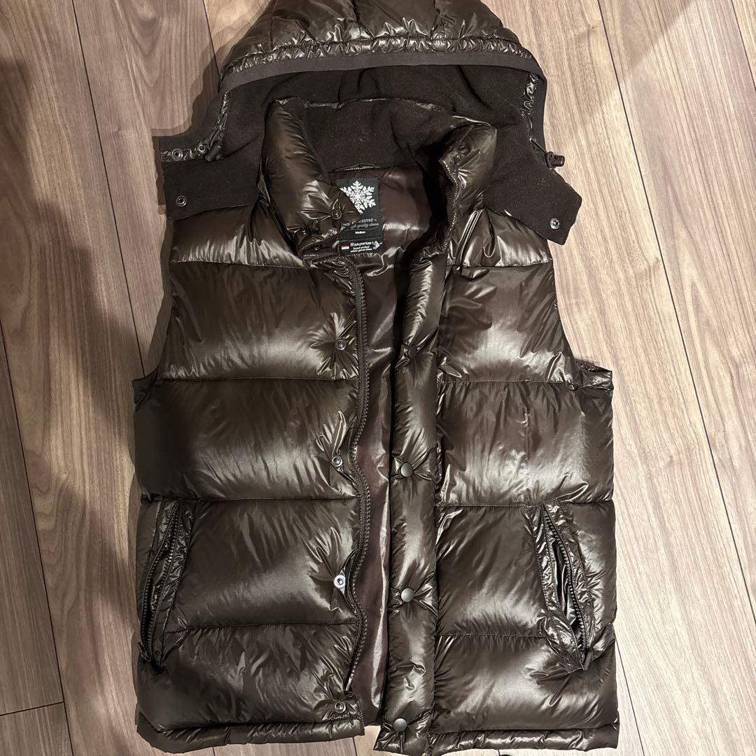 Beams ブラウン ダウンベスト Medium