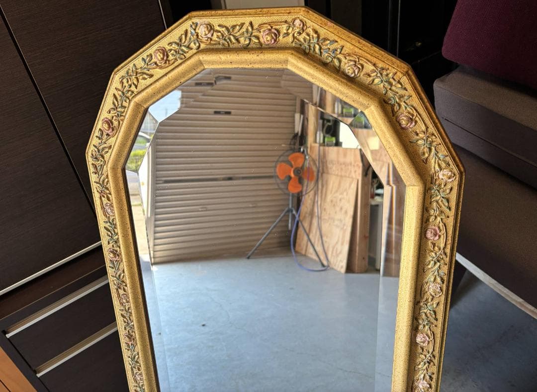 G.G.Sアンティークミラー ゴールド スタンドミラー45cmX153cm