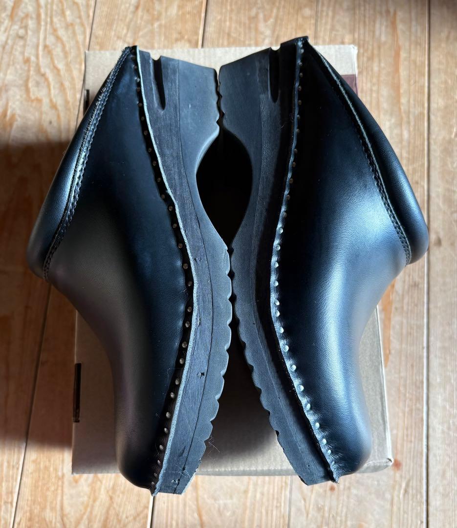 トロエントープ TROENTORP 黒 レザー クロッグサンダル39