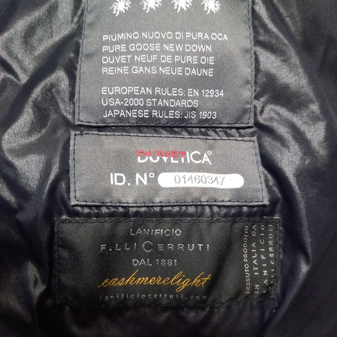 DUVETICA フード付きダウンベスト サイズ40 ネイビー