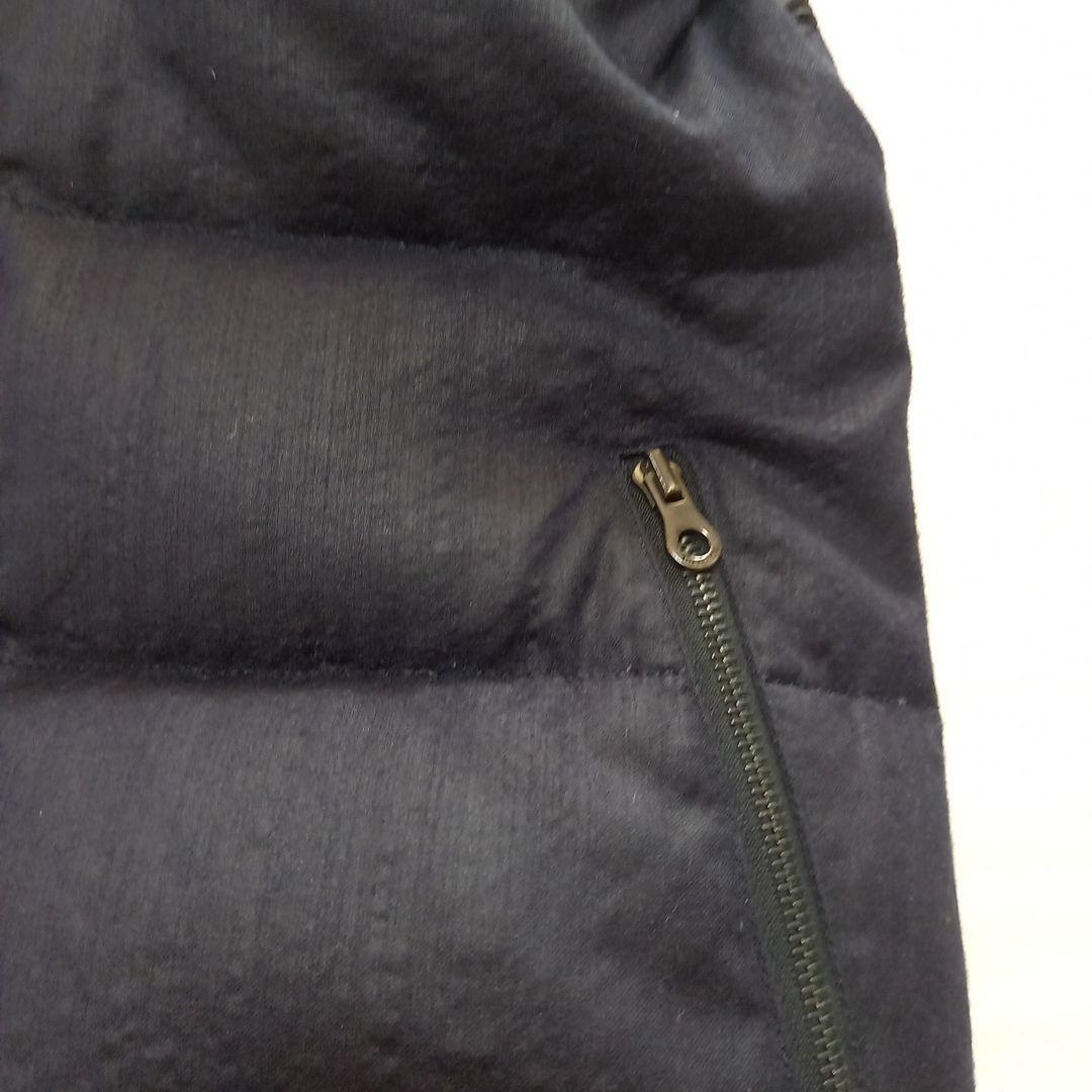 DUVETICA フード付きダウンベスト サイズ40 ネイビー