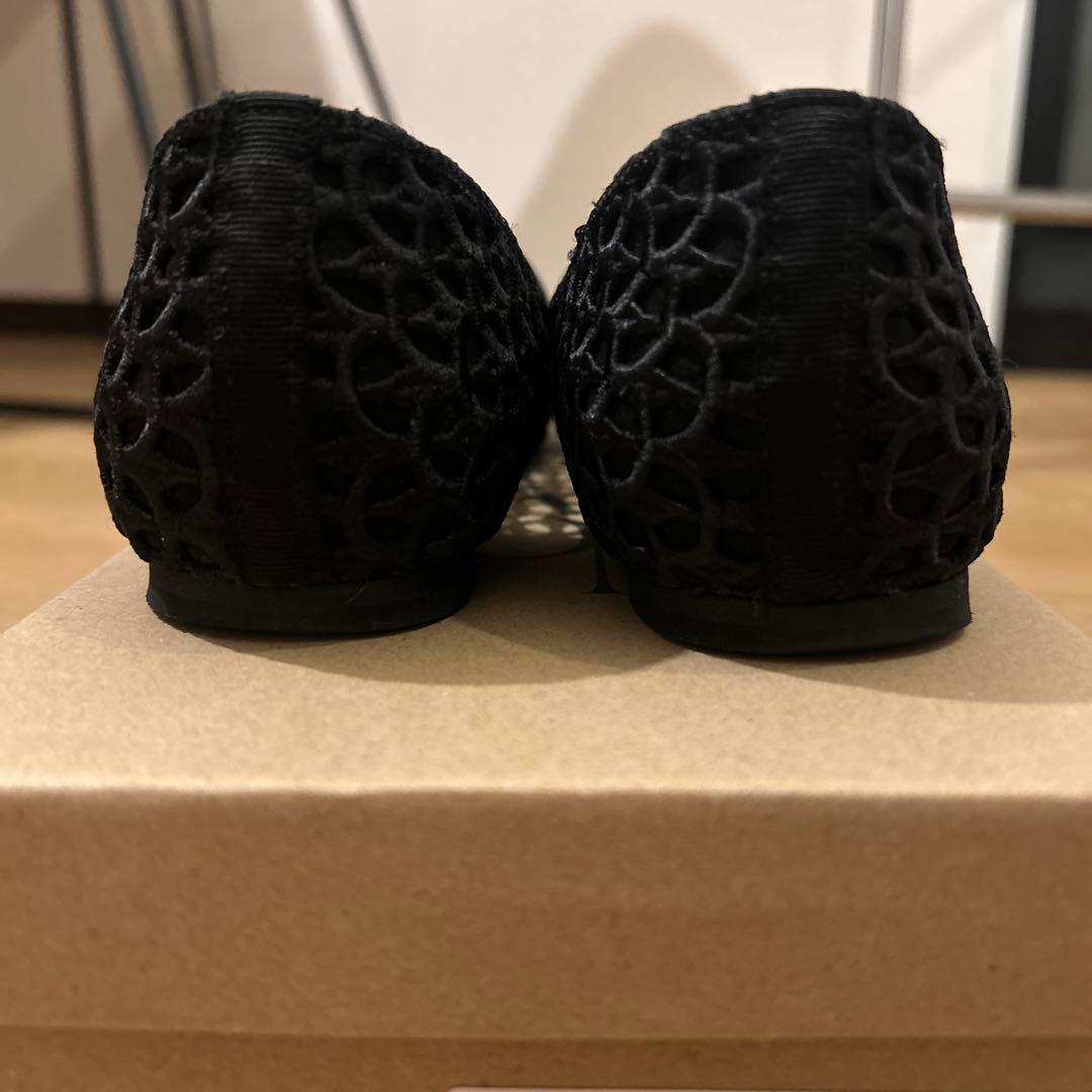 【美品】LETALON ルタロン　スクエアクロシェストストラップフラット