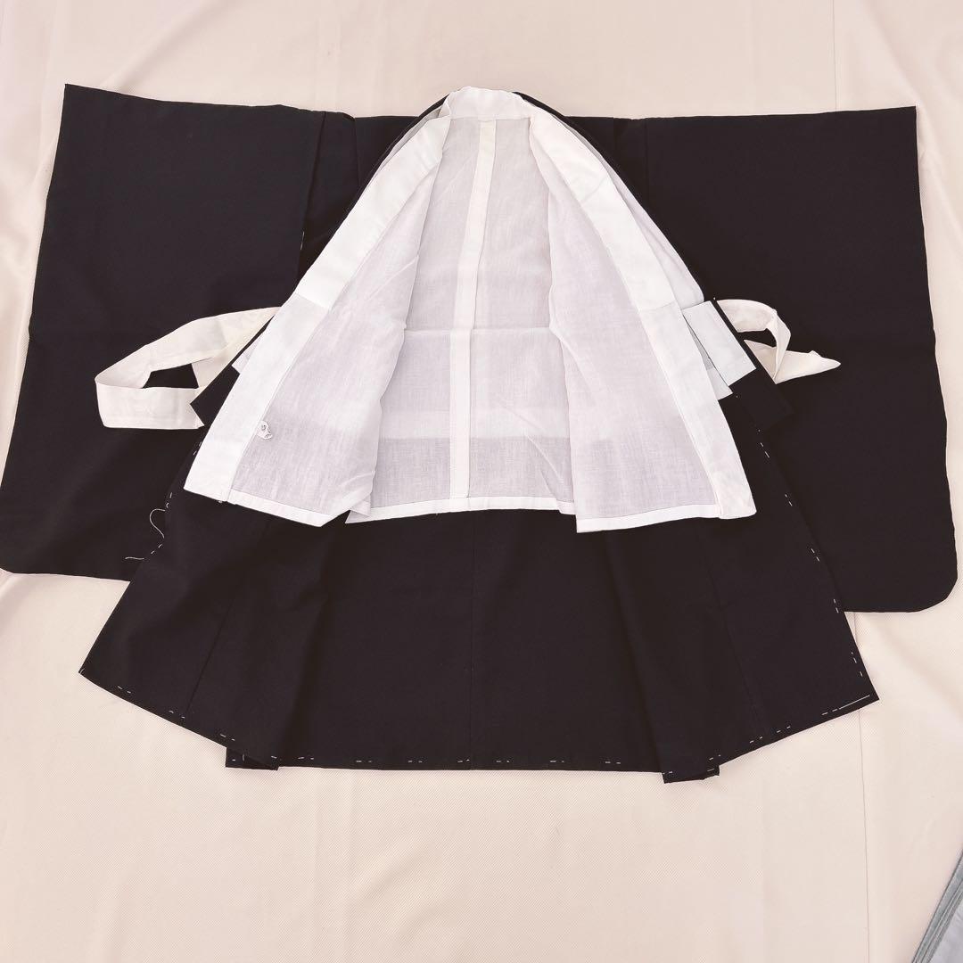 【aloha】七五三5歳男の子　羽織袴セット　カラシ色　黒　兜柄