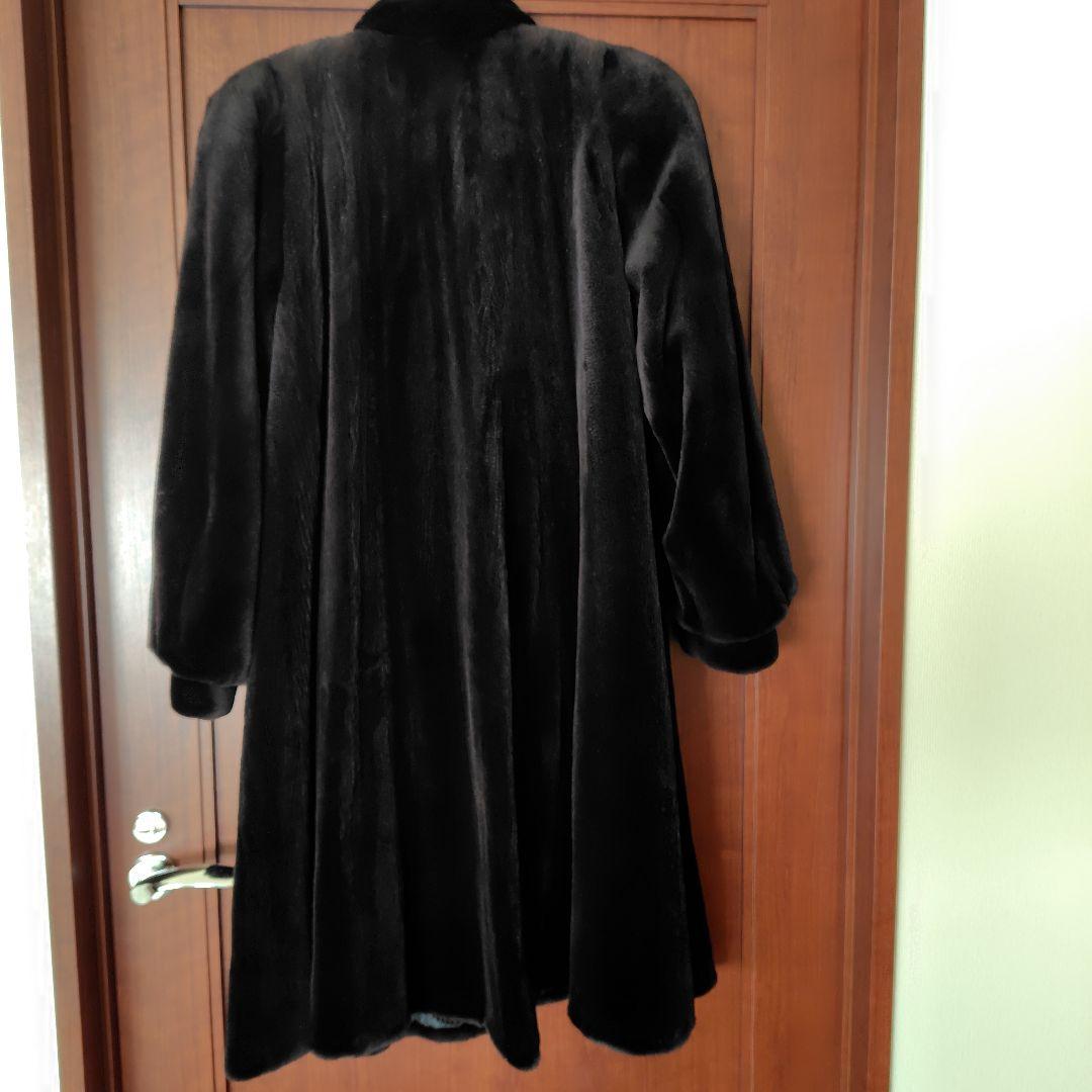 ❣️サガミンク　高級シェアードミンクOnward黒ロングコート❣️⚡お値下⚡