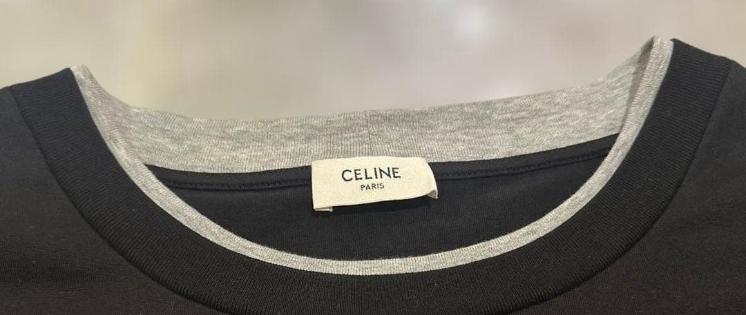 CELINE ロゴ ナンバリング “16” ロングスリーブカットソー Lサイズ