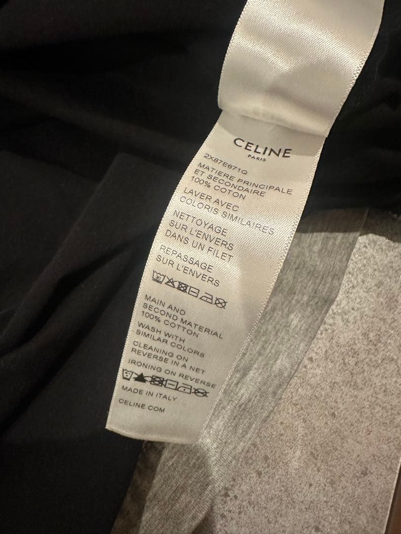 CELINE ロゴ ナンバリング “16” ロングスリーブカットソー Lサイズ