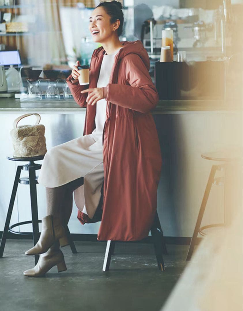 みくぴい Chacott 中綿ダウンロングコート　M