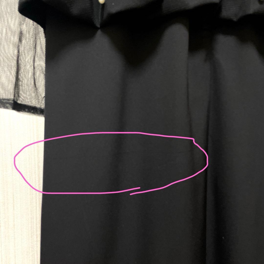 訳あり　et.UNiVER Eclipse dress ペプラム　ドレス　M