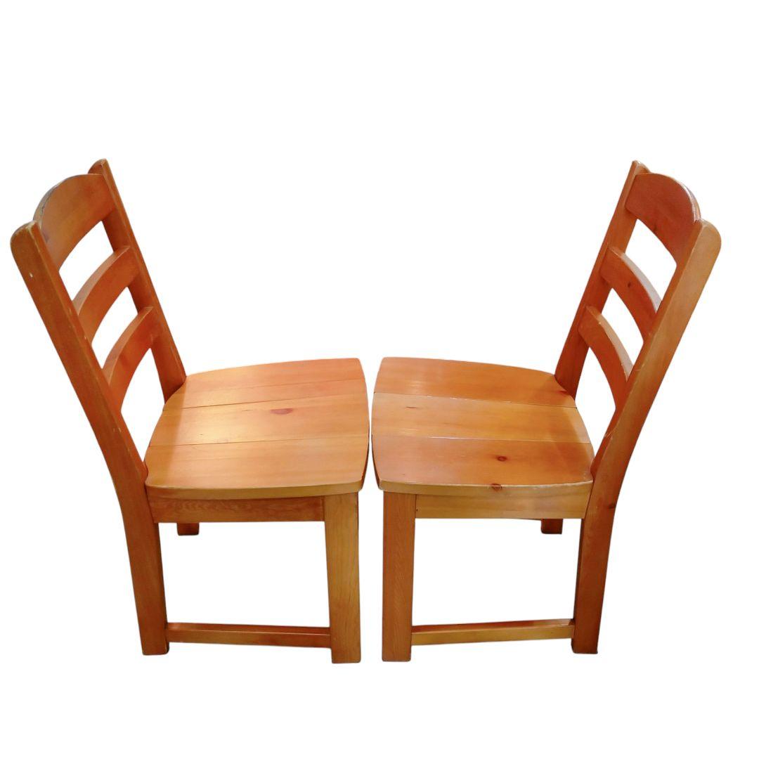 木製　ダイニングチェア　2脚セット