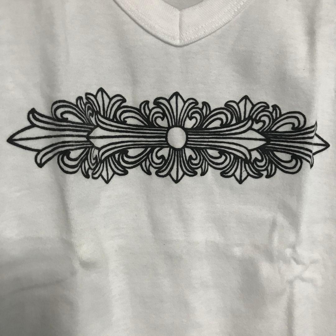 MALIA　クロムハーツ　ノースリーブVネックTシャツ