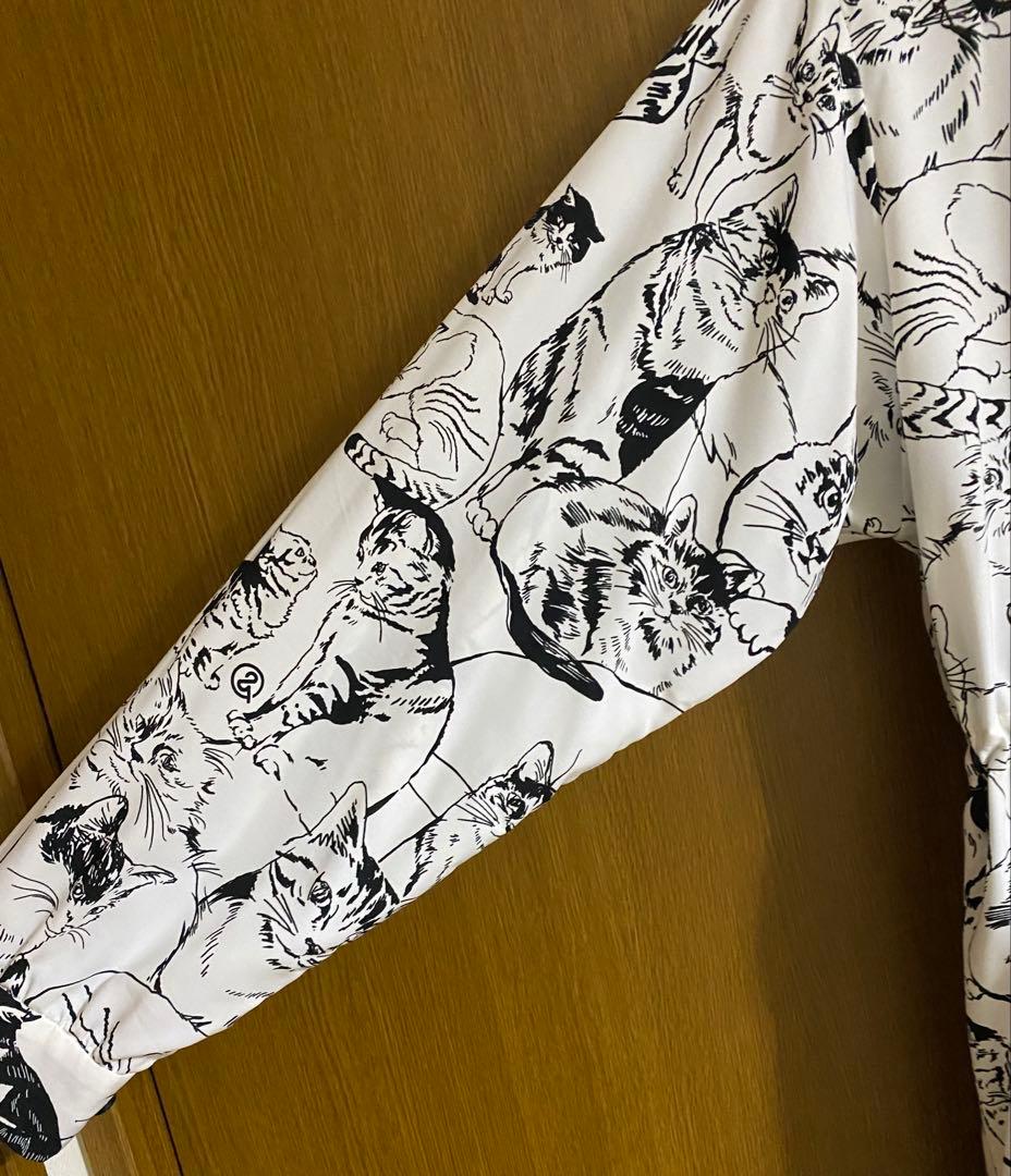 美品ロイスクレヨン アンドエルシー　ネコスケッチ シャツワンピース