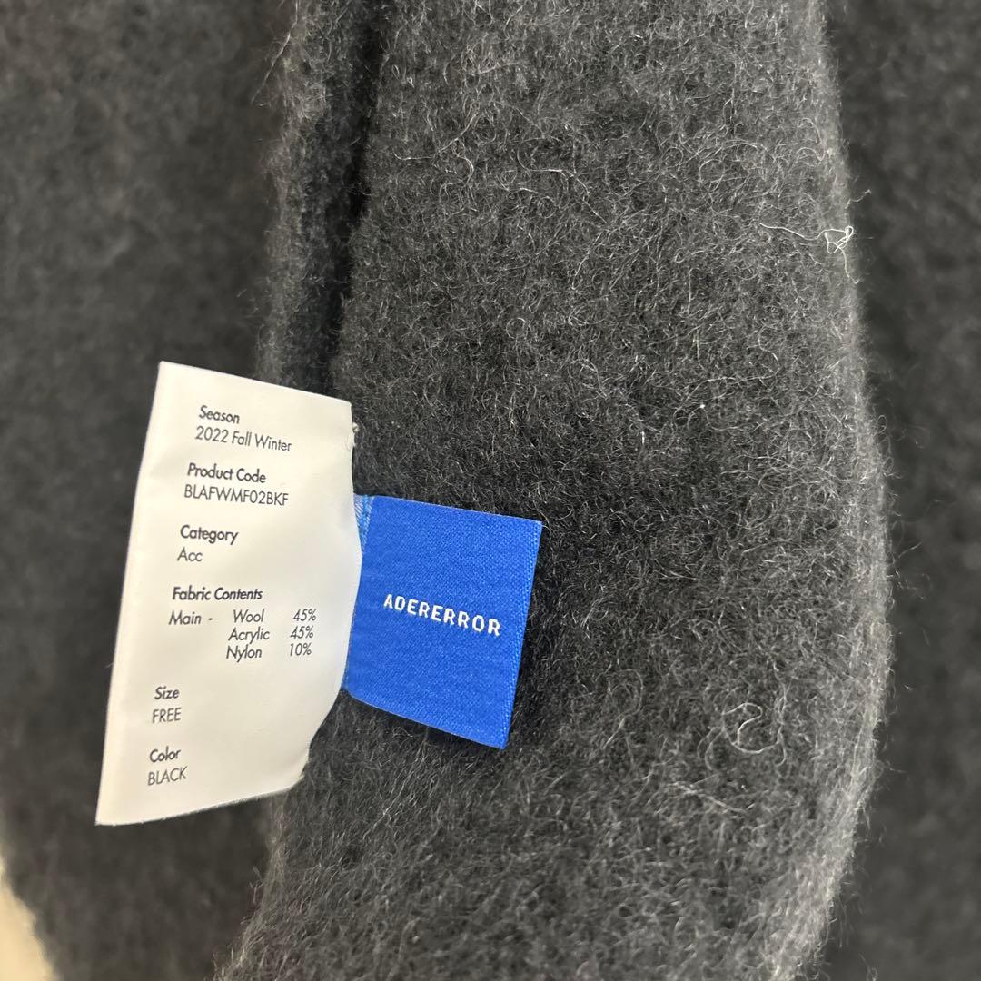 ADERERROR ブラックマフラー