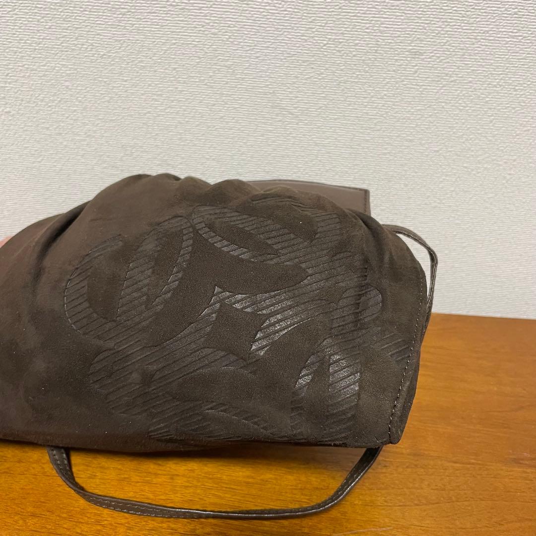 《美品》LOEWE（ロエベ）レザー ショルダーバッグ ダークブラウン