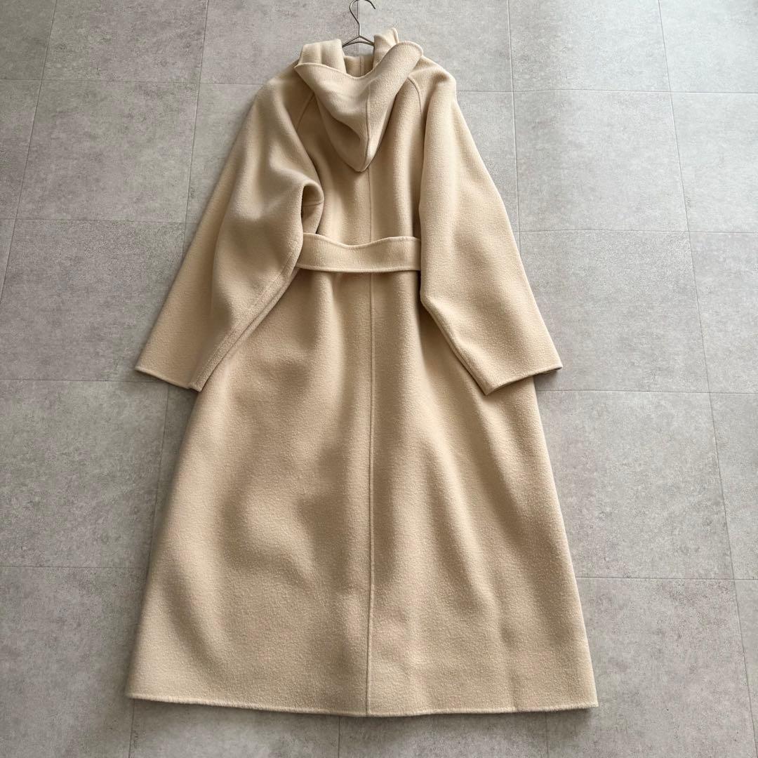 イエナラブークル　ダブルフェイスロングコート　ベルト　ベージュ　36